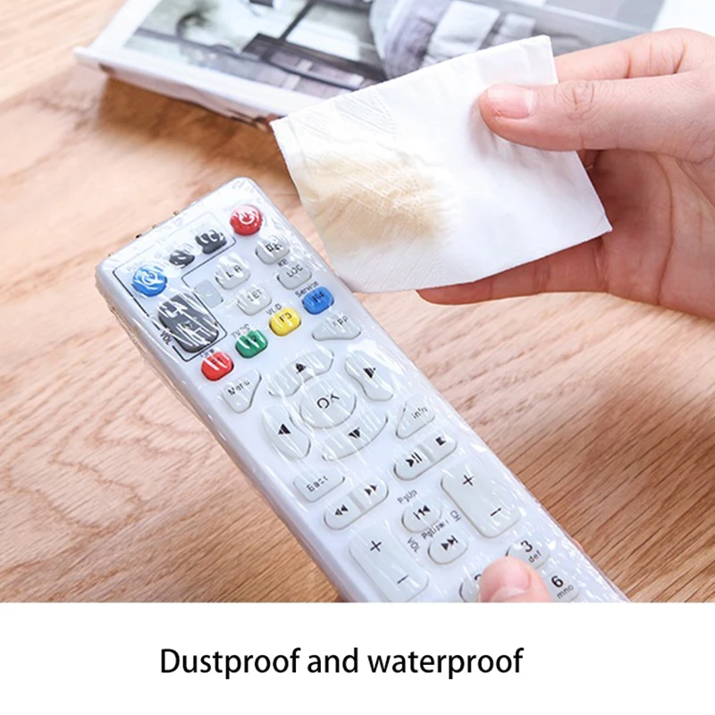 

5 Pcs Waterproof Protective Case Heat Shrink Film Clear Video TV Air Condition Remote Control Protector Cover Home