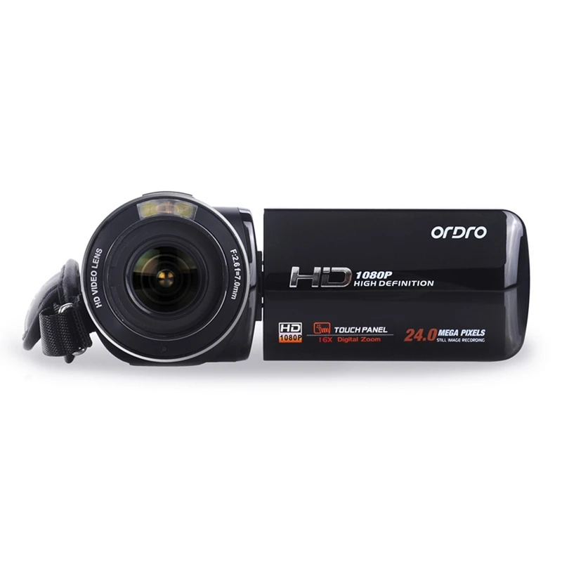 Ordro 16X 24MP HD Digital Camera Reflex Mini Camcorders w/ 3.0 inch LCD Rotation Touch Screen Cameras Video Recorder