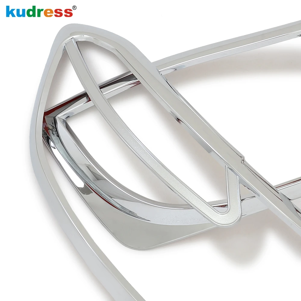 2 шт. накладки на переднюю фару для Toyota Highlander 2007 2008 2009 2010|abs chrome|trim coverauto chrome accessories |