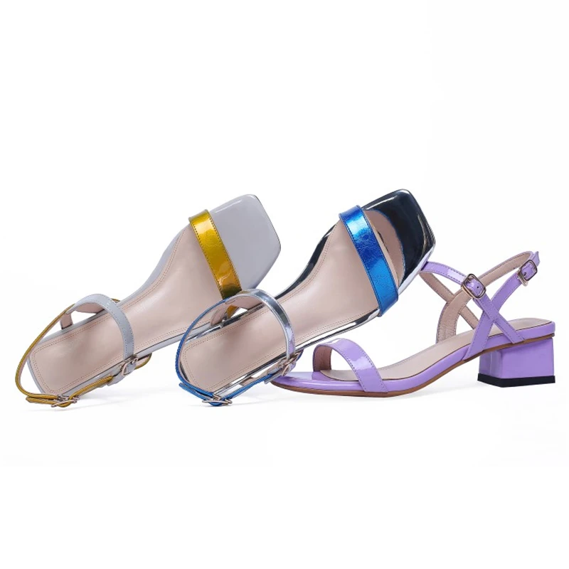 MSSTOR Buckle Strap Summer Sandals Plus Size Mixed Peep Toe Blue heeled sandals 2019 Concise Casual Ladies Shoes And Sandals MSSTOR Buckle Strap Summer Sandals Plus Size Mixed Peep Toe Blue heeled sandals 2019 Concise Casual Ladies Shoes And Sandals