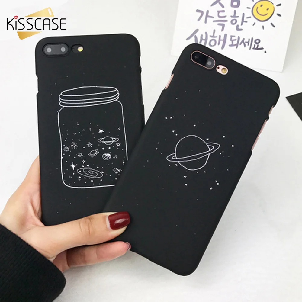 

KISSCASE Starry Patterned Case For iPhone 8 7 6 6s Plus X Star Space Planet Phone Cases For iPhone 5 5s SE X Soft PC Back Cover