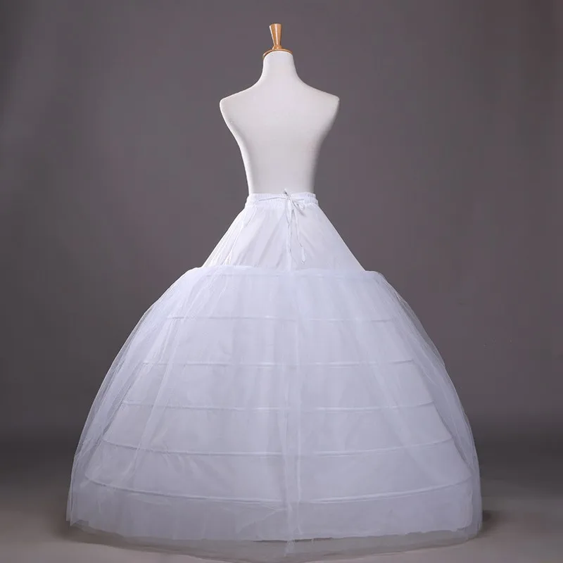 

Hot Sale 6 Hoop Plus Size Petticoat Discount Ball Gown Puffy Underskirt Crinoline 6 Hoop Wedding Petticoat