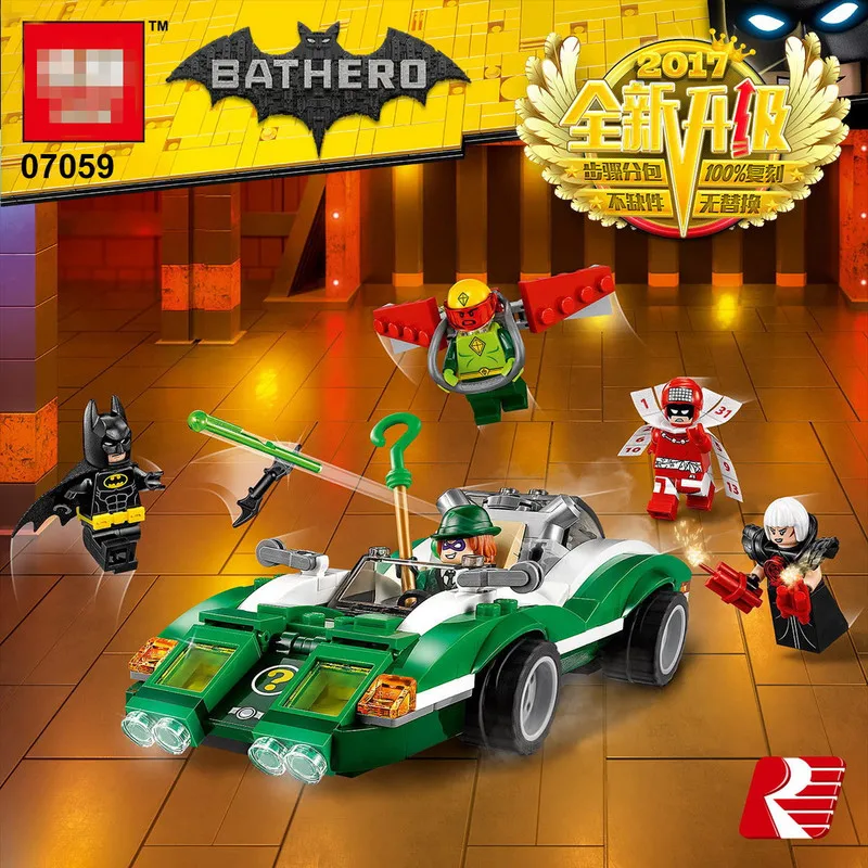 282 шт. Супер Герои Бэтмен Ultimate Racing коллекционеров Модель Building Block игрушки кирпичи для детей