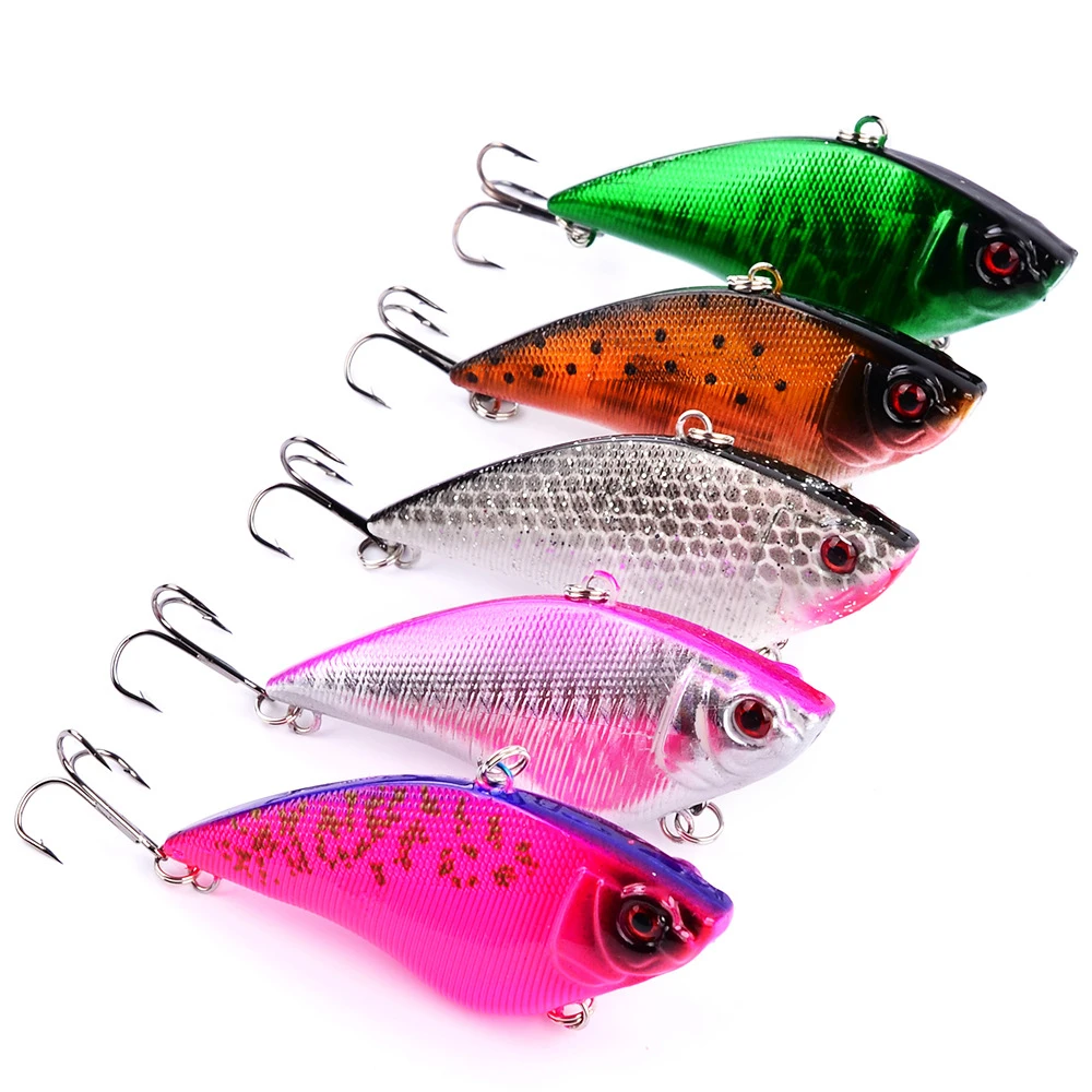 

1pcs 7.5cm 17g Hard bait Fishing Lure VIB rattlin Hooks Fishing Sinking jig wobbler Vibra Rattlin Hooktion Lures Crank Baits