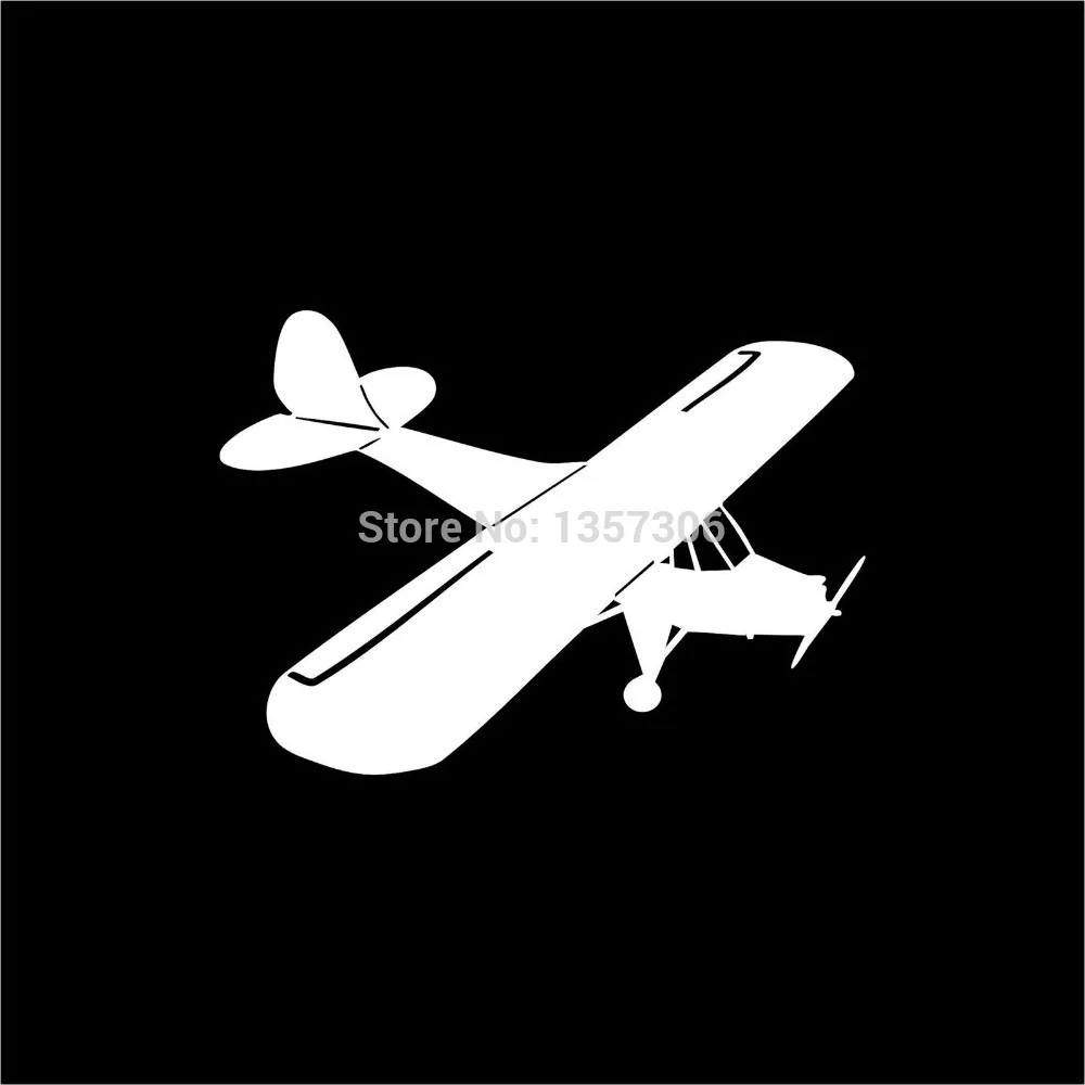 Hot Sale Radio Control Airplane Piper Cub Rc Sticker Car Window Vinyl