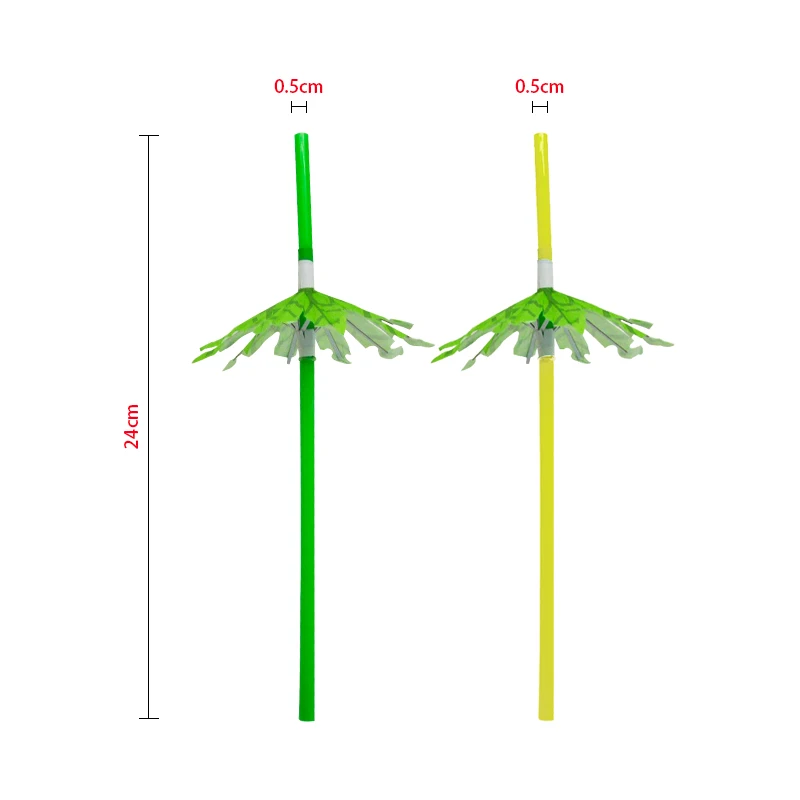 20 шт. соломинки для напитков из кокосового дерева|straw umbrella|straw partystraw green |