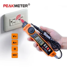 Digital Multimeter with probe ACV/DCV Electric Handheld Tester Multi tester portable multimetro MS8211 PEAKMETER
