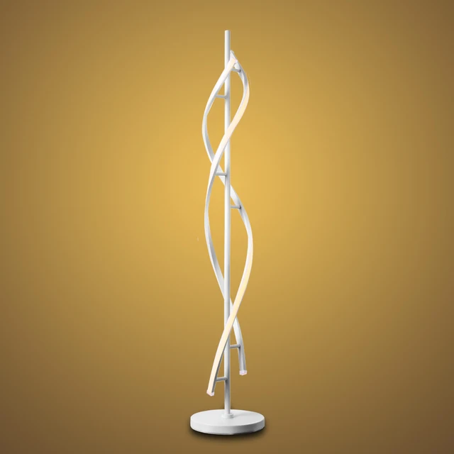 LED Dimmable Lighting Spiral Floor Lamp 100 240V for Living Room