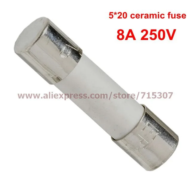 5x20 ceramic fuse 8A 250V