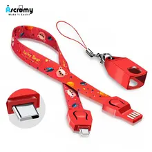 Ascromy милые шнурки для телефонов huawei P20 Pro Lite Xiaomi Pocophone F1 Apple iPhone 7 Plus 8 XS шеи ремешок Кабель-браслет