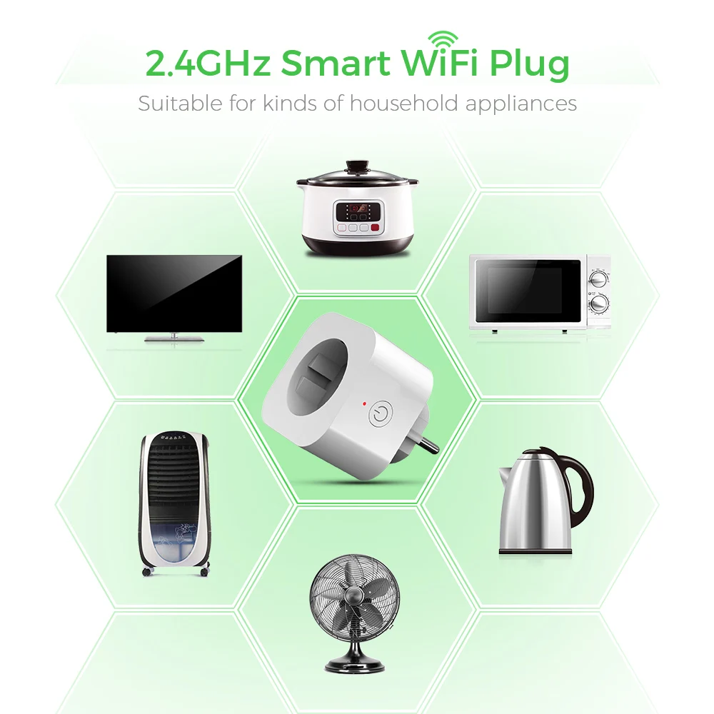 4 шт. Elelight умная розетка Wi-Fi пульт дистанционного управления Управление розетка Smart Plug стенной розетки ЕС универсальная электрическая розетка