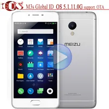 Original Meizu M3s global ID International firmware 2GB  16GB 4G FDD LTE 5.0" Screen MTK6750 Quad Core 13.0MP Android cell phone(China (Mainland))