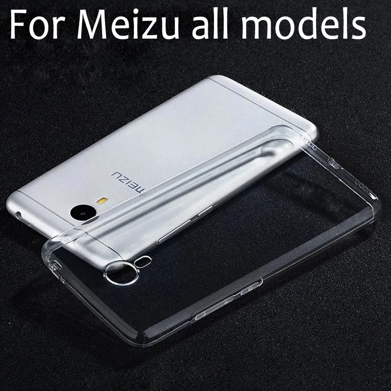 

Luxury Transparent Coque Fundas Case for Meizu M3 Note M3S M2 M1 Mini MX5 MX4 Pro 5 6 Metal Soft Silicon TPU Clear Caso Cover
