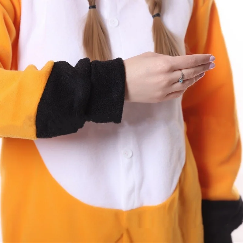 Для женщин мужчин лиса Sleepsuit Kugurumi Onsie для взрослых пижамы Зима животных Onesie
