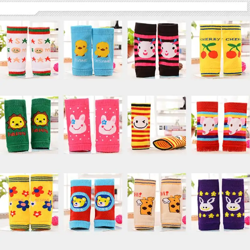 

Baby Leg Warmers Protector Baby Knee Pads Kids Safety Crawling Elbow and Knee Protective for Infants Toddlers Randomly Sent