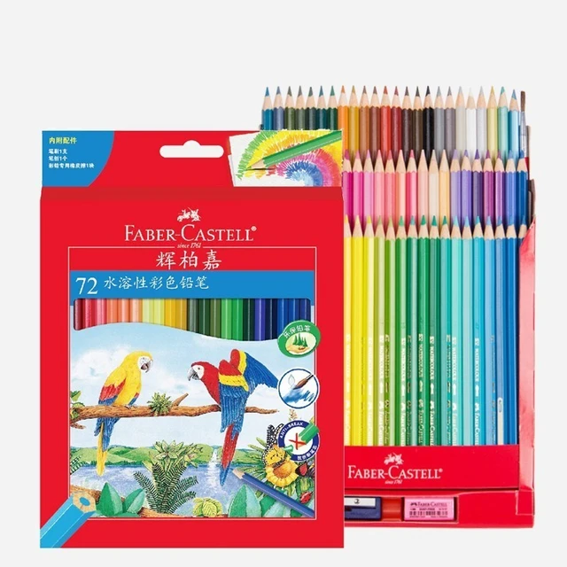 Faber-castell – Ensemble De Crayons De Couleur Solubles Dans L'eau, 100  Pièces/ensemble, Peint À La Main, Fournitures Professionnelles D'art Pour  École D'art - En Bois De Couleur Crayons - AliExpress