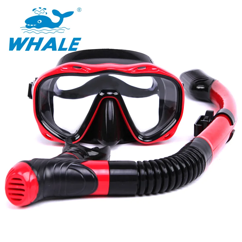Discounts Prices Whale Brand Adults Professional Scuba Diving Mask Snorkel Set Swimming Diving Mask Swim Scuba Glasses Diving Tube Equipment