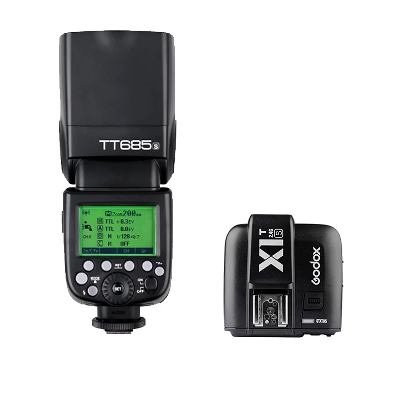 Godox TT685C/S TT685N 2,4G беспроводной HSS 1/8000s GN60 ttl беспроводной светильник вспышки Speedlite X1T триггер для камеры Nikon canon sony - Цвет: TT685S X1T-S