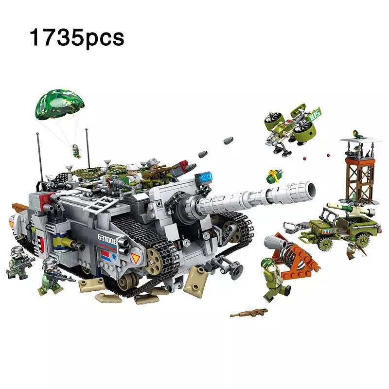 

Army series Germany Heavy Jagdpanther deportation Tank vehicle building blocks toys for children gift Compatible legoinglys