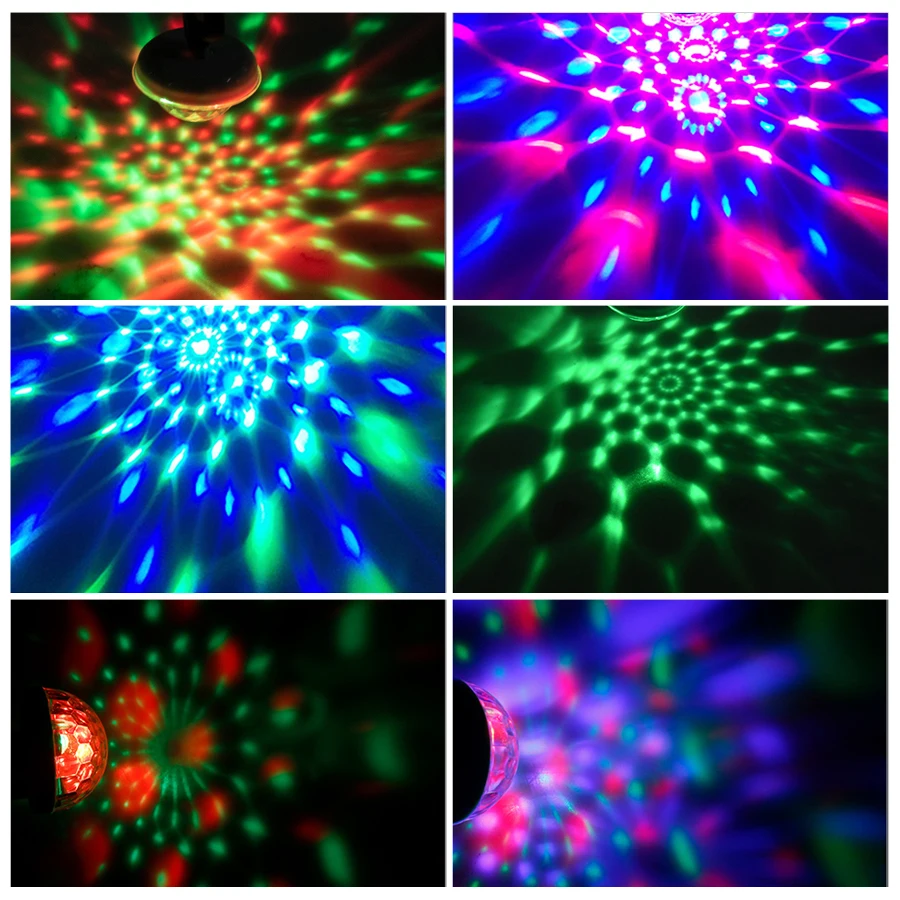Миниатюрный USB светильник для вечевечерние диско 4 Вт 3 RGB волшебный хрустальный