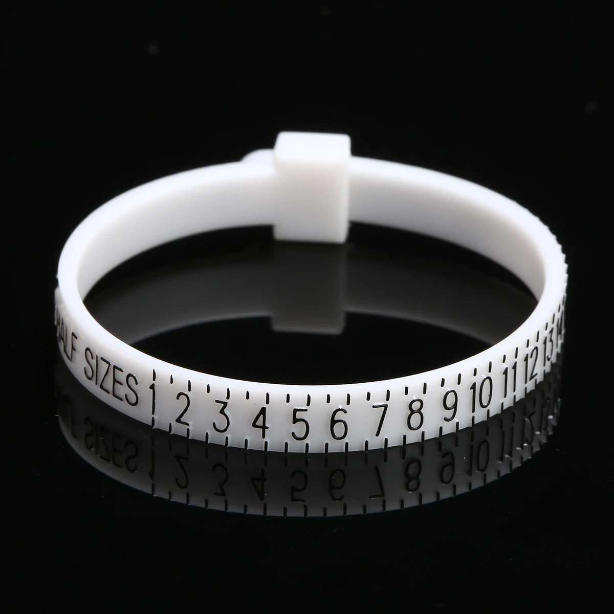 US Standard Plastic Ring Sizer Measuring Tool For Women Men Cheap Fine Jewelry Brand Finger Gauge Scale Jewellery Tool Shellhard