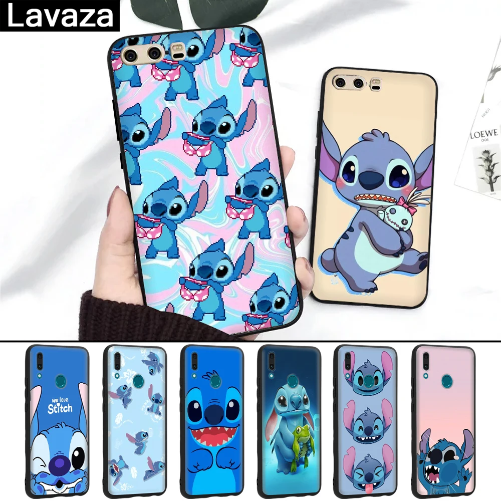 

Lavaza Cute Cartoon Stich Silicone Case for Huawei P8 Lite 2015 2017 P9 2016 Mini P10 P20 Pro P Smart 2019