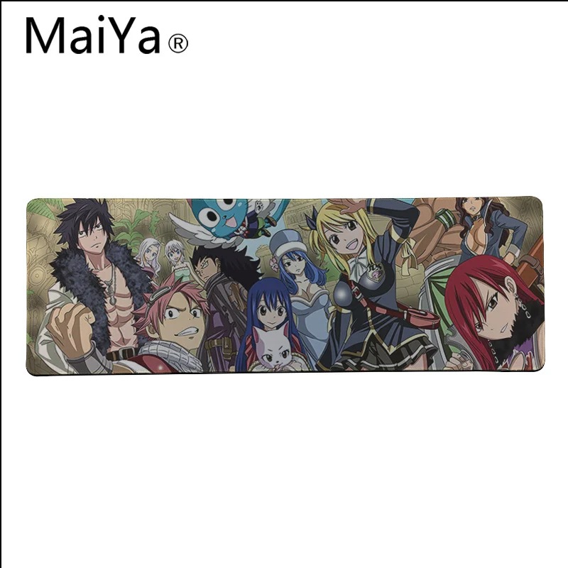 Maiya Высокое качество аниме Сказочный хвост красивый коврик для мышки в стиле аниме большой коврик для мыши клавиатуры коврик