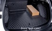 Negro Interior de Cuero Guarnecido del maletero Trasero de Arranque de Carga Pad Para Honda CRV CR-V 2017 2018