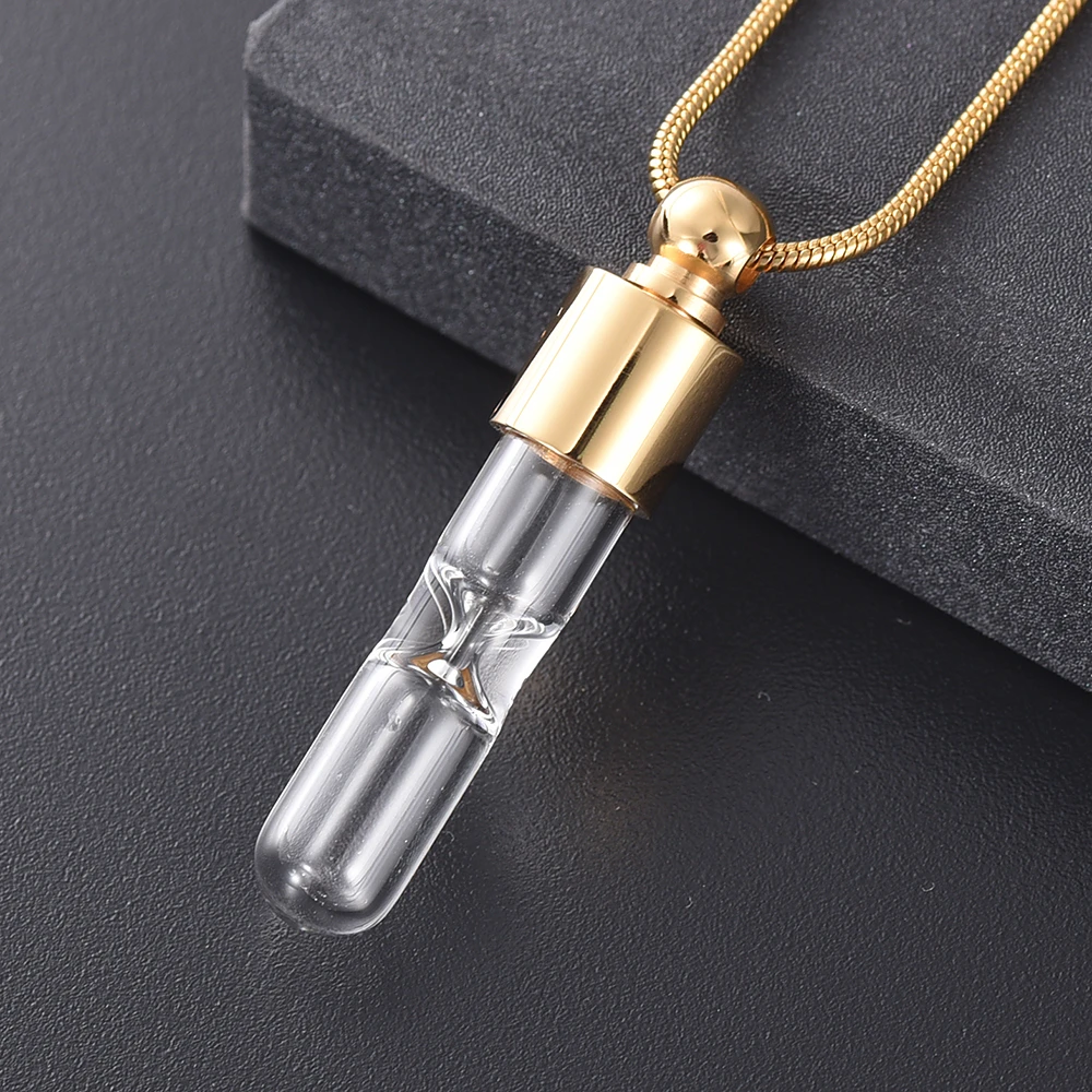 Timeless Hourglass Charm Cremation Urn Ash Holder Pendant Necklace Timeless Hourglass Charm Cremation Urn Ash Holder Pendant Necklace