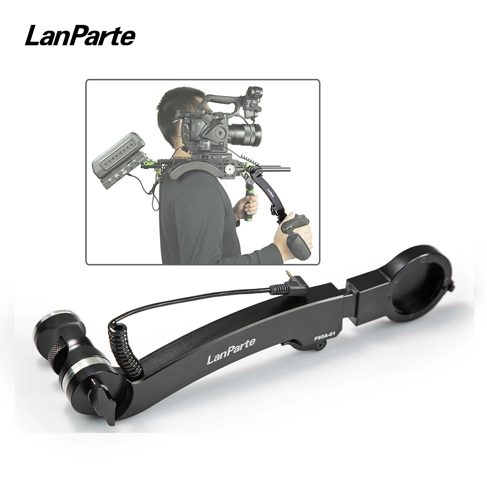 

Lanparte FS5A-01 Standard Rosette Extension Arm for Sony FS5 Video Camera Handgrip for Shoulder Rig Support for LANC