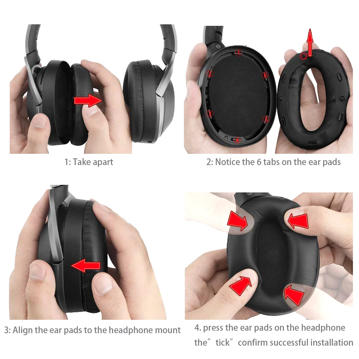 Амбушюры для наушников Замена Подушки для sony WH1000XM2 MDR-1000X WH 1000X M2 наушники