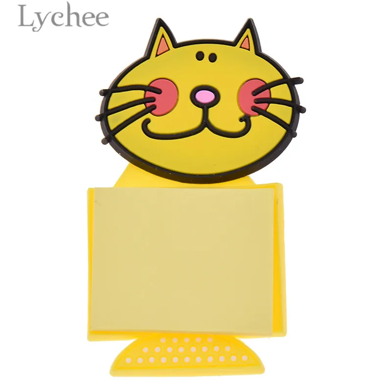 Lychee Kawaii животные дизайн Note бумажный магнит на холодильник прекрасный кот магнит на холодильник украшение для дома кухни - Цвет: 1