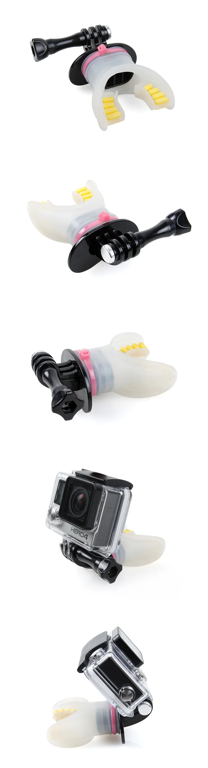 Dentes suspensórios titular surf subaquática câmera boca