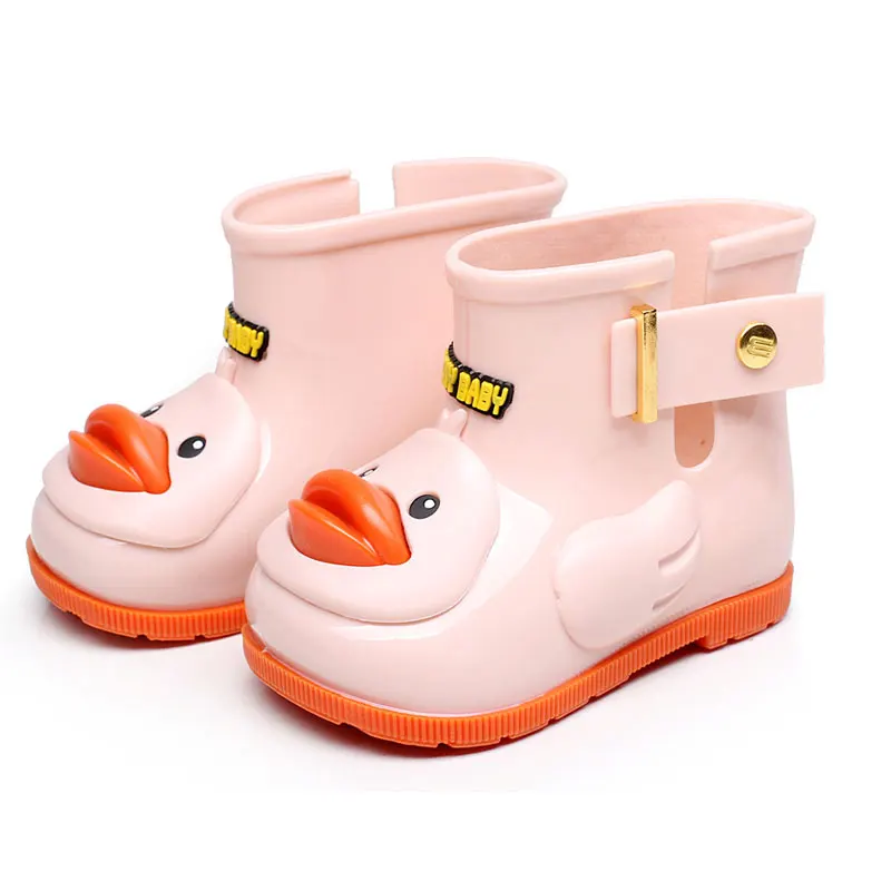Kids Rubber Boots Girls Boys Rain Boots Waterproof Cute Duck Children