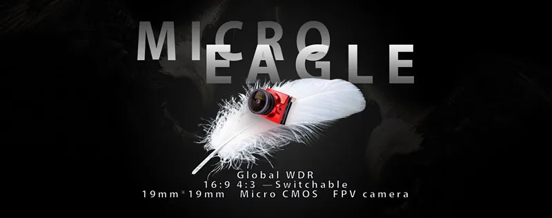 RunCam Micro Eagle 1/1. " CMOS 800TVL Global WDR 16:9/4:3 переключаемая FPV камера для RC FPV гоночный Дрон самолет