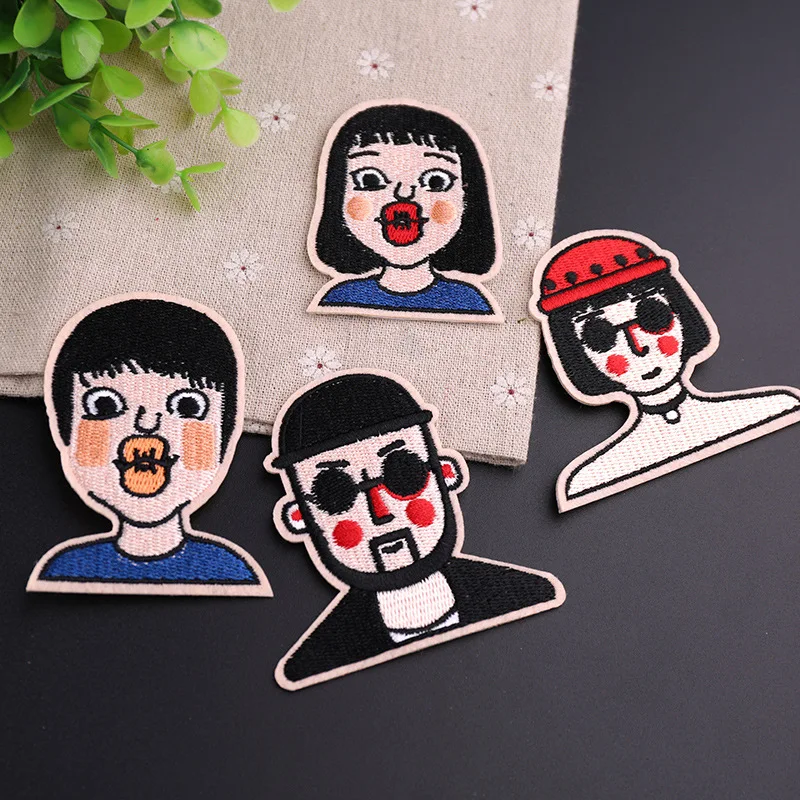 cloth stickers fashion  clothes decoration patch stickers European and American popular computer embroidery chapter