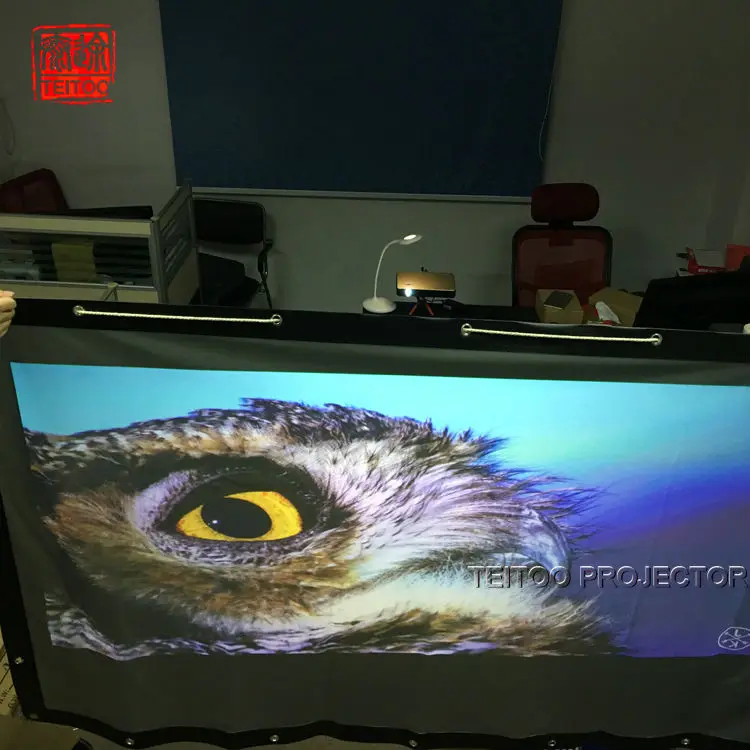 120 дюймов(10 футов) 16:9 сзади задняя проекционная пленка экран занавеска для HD 3D умный фильм домашний кинотеатр проектор