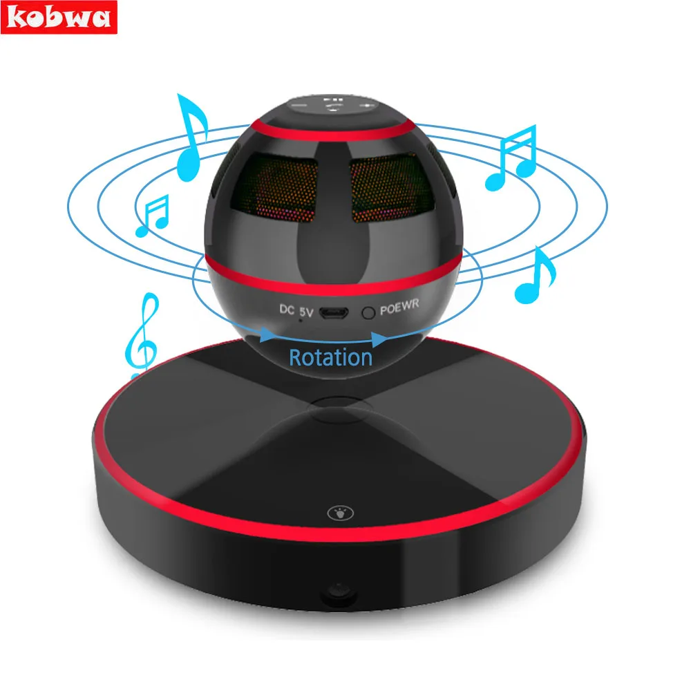 

Levitating Bluetooth Speaker Portable Floating Wireless Speaker Bluetooth 4.0 360 Degree Rotation Built-in Microphone Maglev