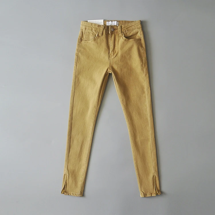 Summer Skinny Jeans Woman High Waist Mom Jeans Denim Pencil Pants Trousers Boyfriend Jeans for Women Zipper Split Vintage Jeans