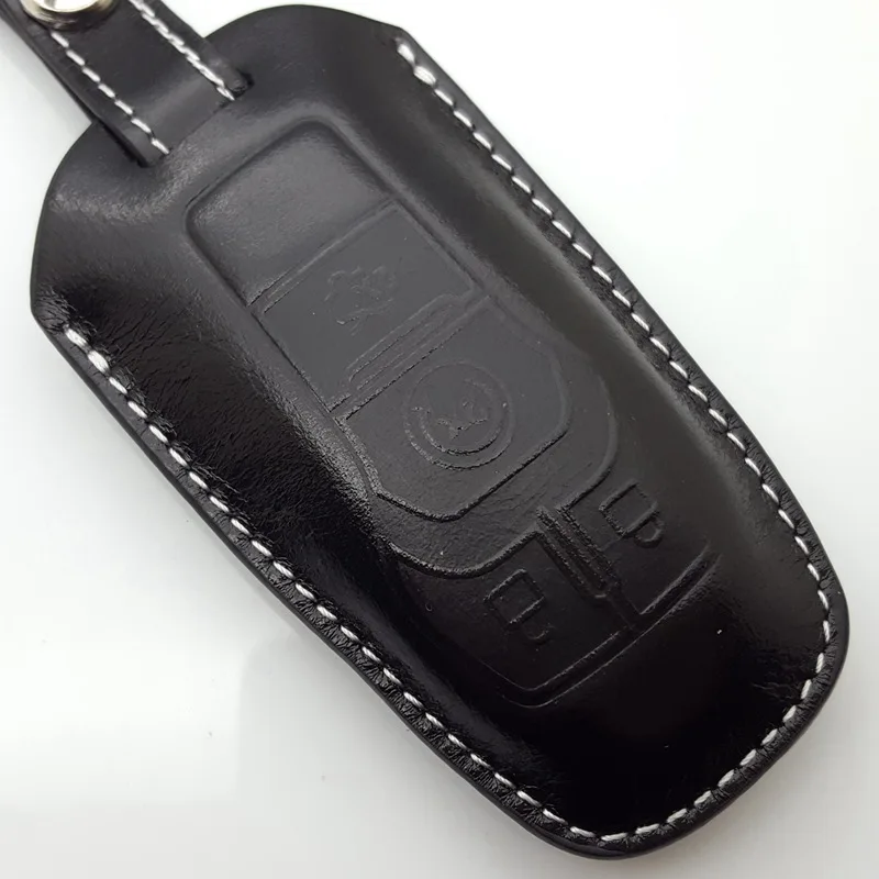Кожаный чехол для брелка с ключом 2013 2014 2015 2016 Ford Fusion Mustang Explorer aurus F 150 брелок ключей