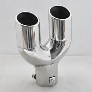

For Universal Exhaust Muffler Tail Dual Burnt Tip 30-45mm Inside Dia New [CP567]