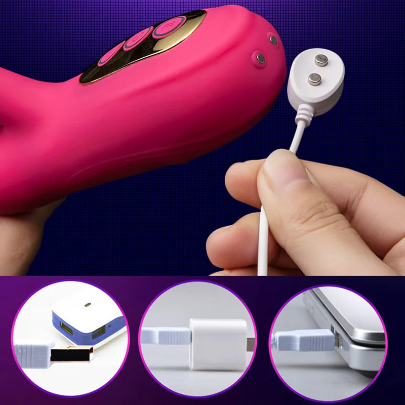 G Spot двойная вибрация и вращение кролик вибратор секс игрушки для женщин