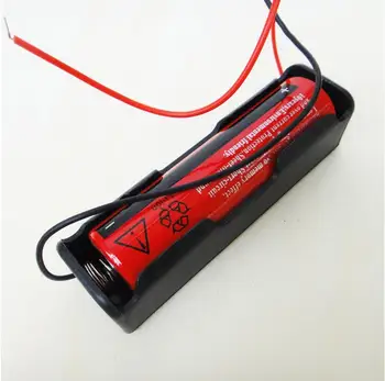 

1 Cell 18650 Battery 3.7V Clip Holder Storage Box Case With Wire Lead