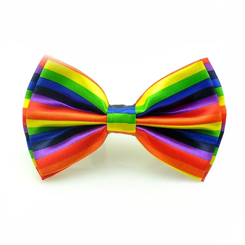 Fashion Fresh New Rainbow Horizontal Bow tie for Men Men's Unisex