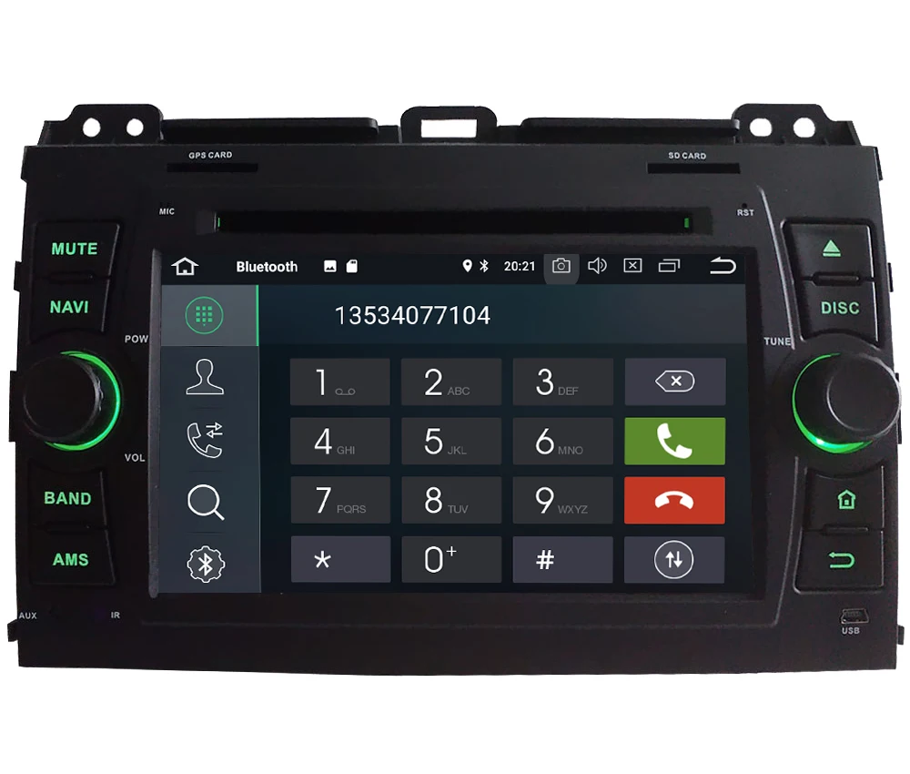 Sale 7" Octa Core 4G Android 8.1 4GB RAM 64GB ROM RDS BT Car DVD Multimedia Player Stereo Head Unit For Toyota Prado LC120 2004-2010 1