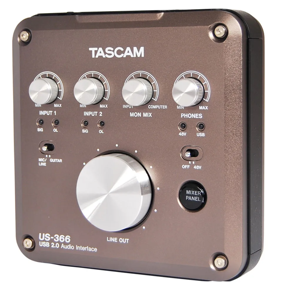 

Tecsun US-366 professional voice recorder USB audio recorder interface recording sound with microphone amp