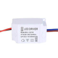 1X AC 85V-265V to DC 3V-14V LED Electronic Transformer Power Supply Driver 3X1W Hot