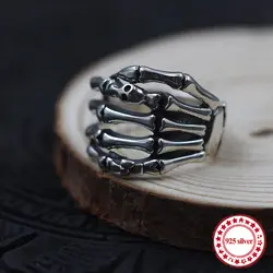 2018 Новый S925 серебро мужские кольца персонализированные ретро в стиле хип-хоп для ночного клуба ручной стиль ювелирные украшения подарок