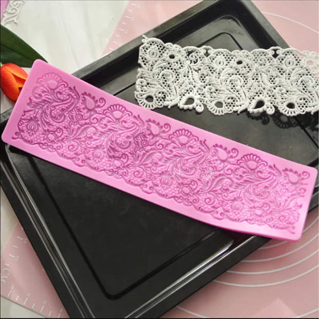 Новый! Красивый цветок кружева мат-бесплатная силиконовые формы S530 |