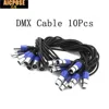 10Pcs/lots  3-PIN DMX signal line, (1M,2M,3M,4M,5M,6M,7M,8M,9M,10M) LED PAR stage lights dmx cable dj equipment 100% new ► Photo 1/5